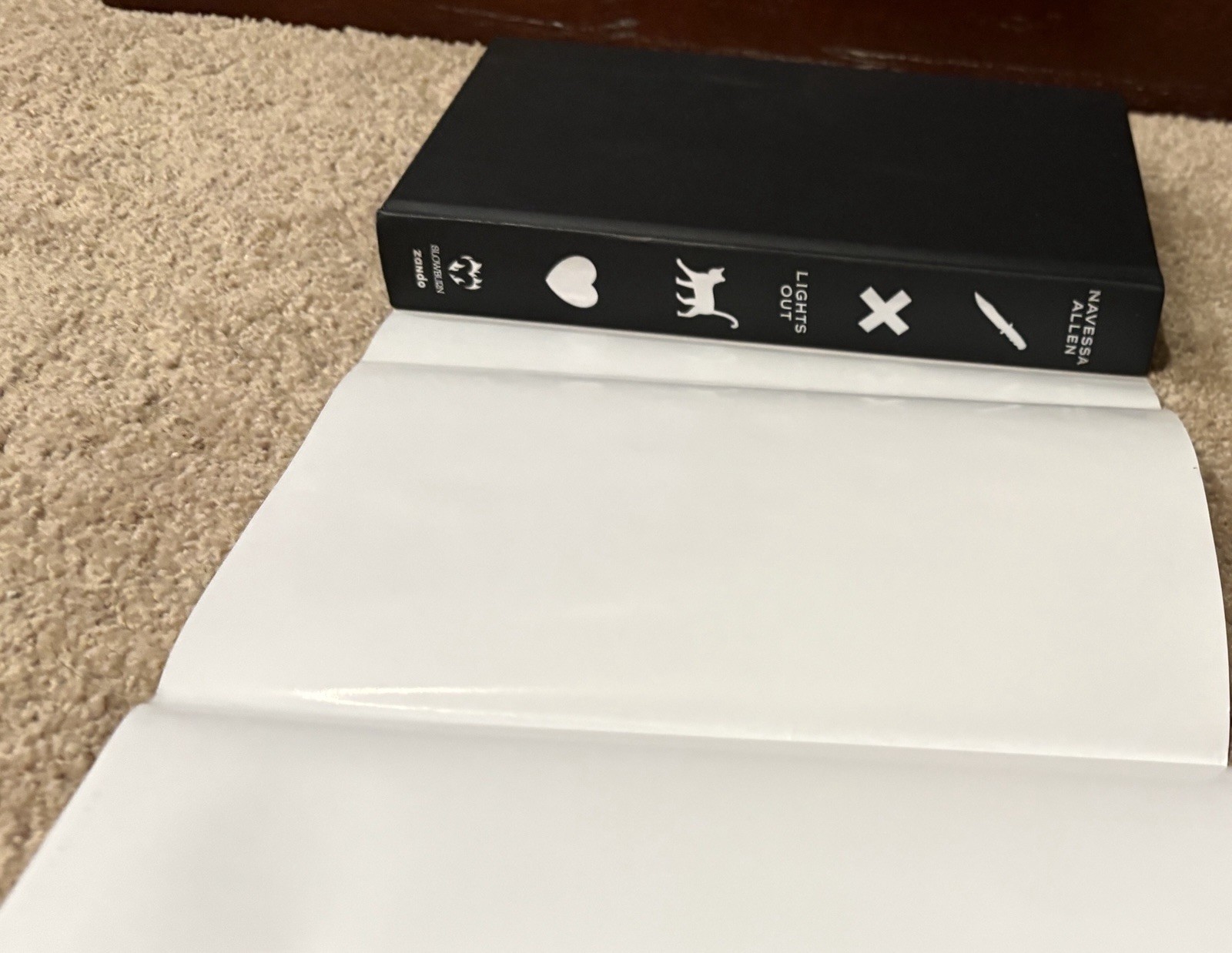Lights Out After Dark Edition by Navessa Allen Slowburn Zando First Printing HC