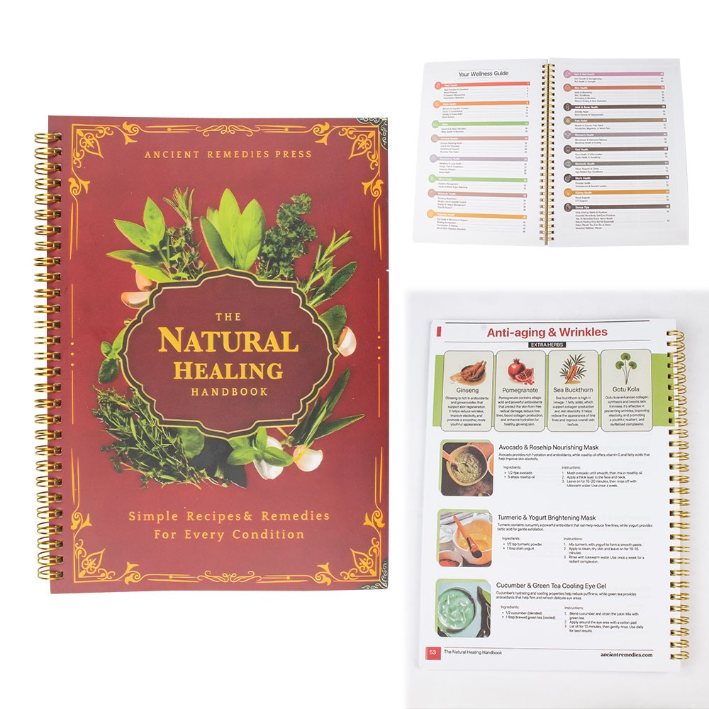 The Natural Handbook Bound For Herbal Remedies And Natural Recipes By Ancient TL