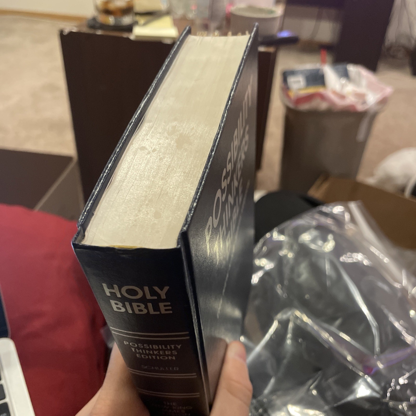 1984 Possibility Thinkers Bible New King James Version Nelson #402 Blue INDEXED