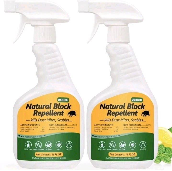 Mite Treatment Spray 16oz Kills Dust Scabies Spider Carpet Bird 2pk Free Shippin