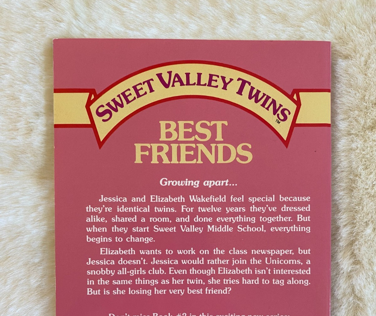 Sweet Valley Twins “Best Friends” paperback book #1 NEW Vintage Old Stock 1986
