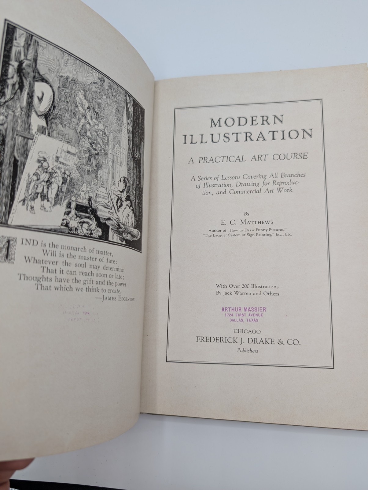 Modern Illustration A Practical Art Course by E. C. Matthews 1929