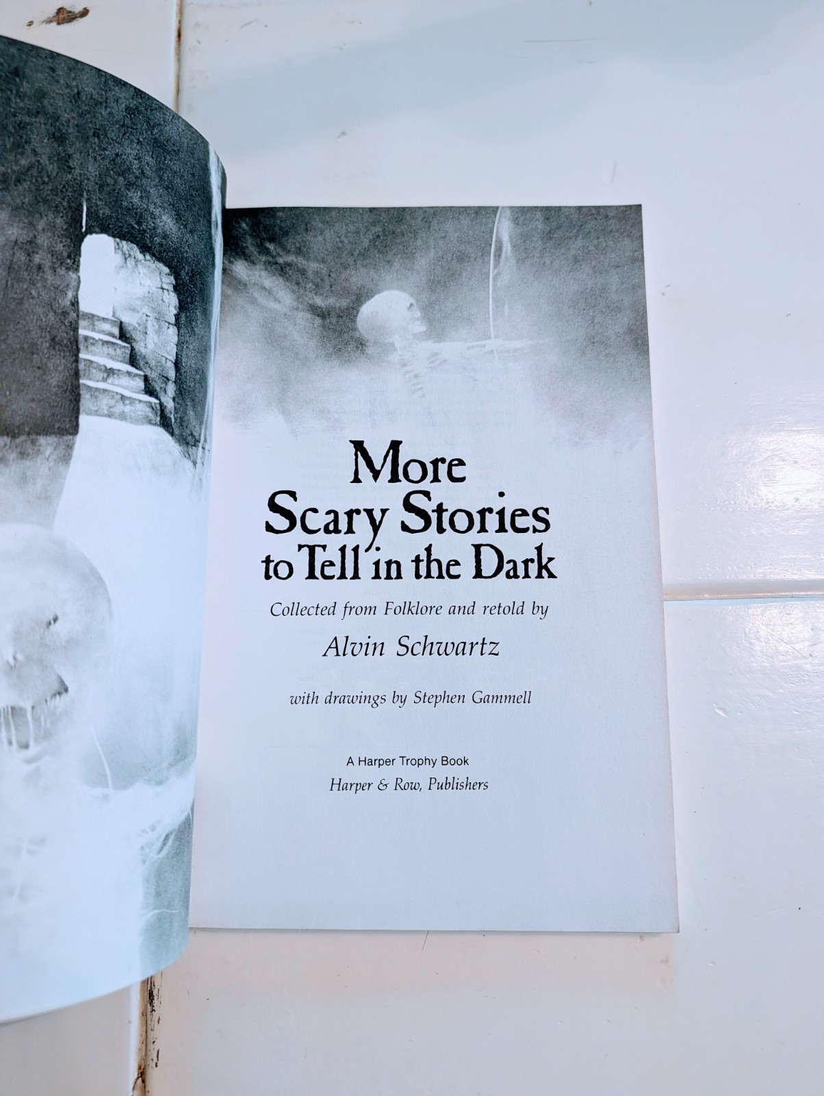 VTG 1986 More Scary Stories To Tell In The Dark Alvin Schwartz 1st Ed PB Horror