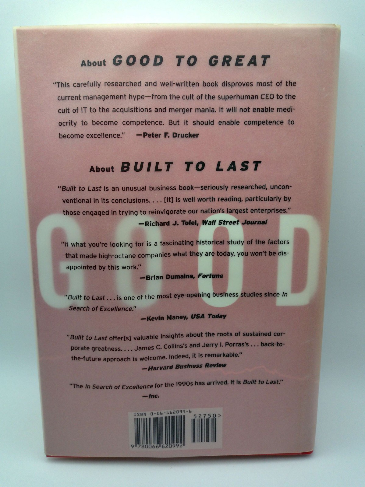 Jim Collins Good to Great Hardcover 1st Edition 2001 Business Leadership