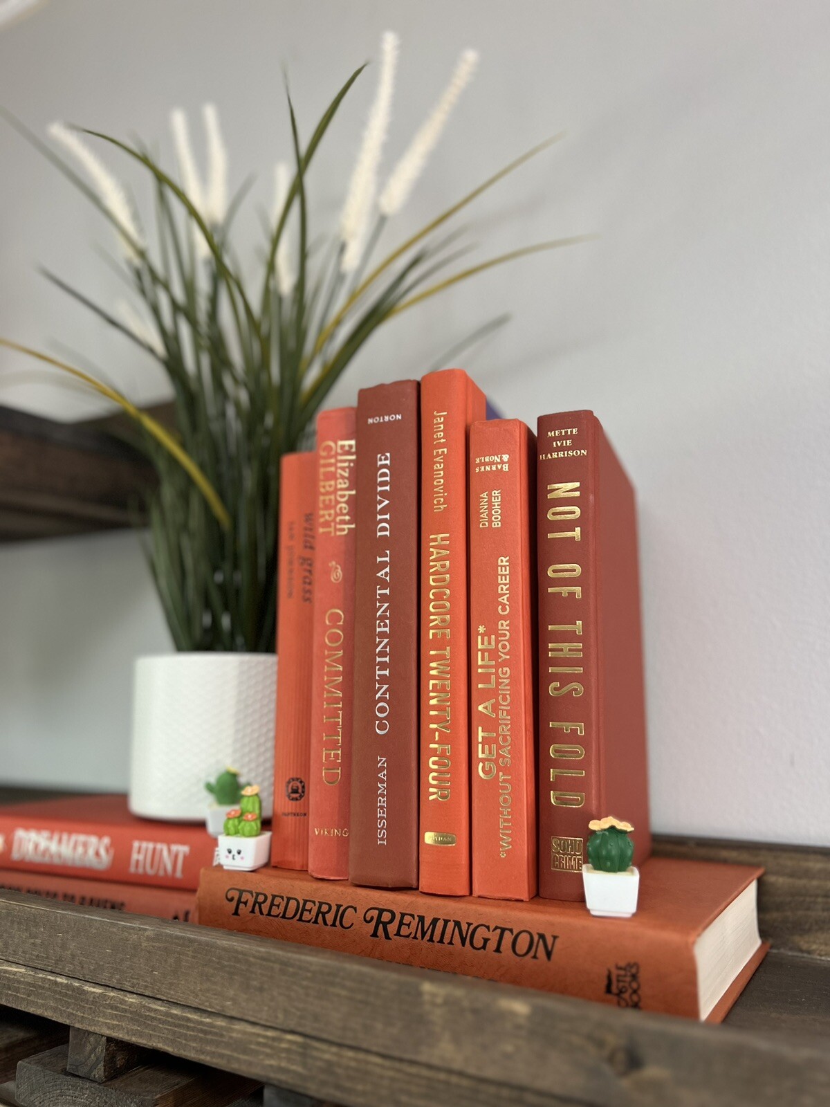 Stack of 6 colorful books for Decoration | Book Decor| Decorative Book set.