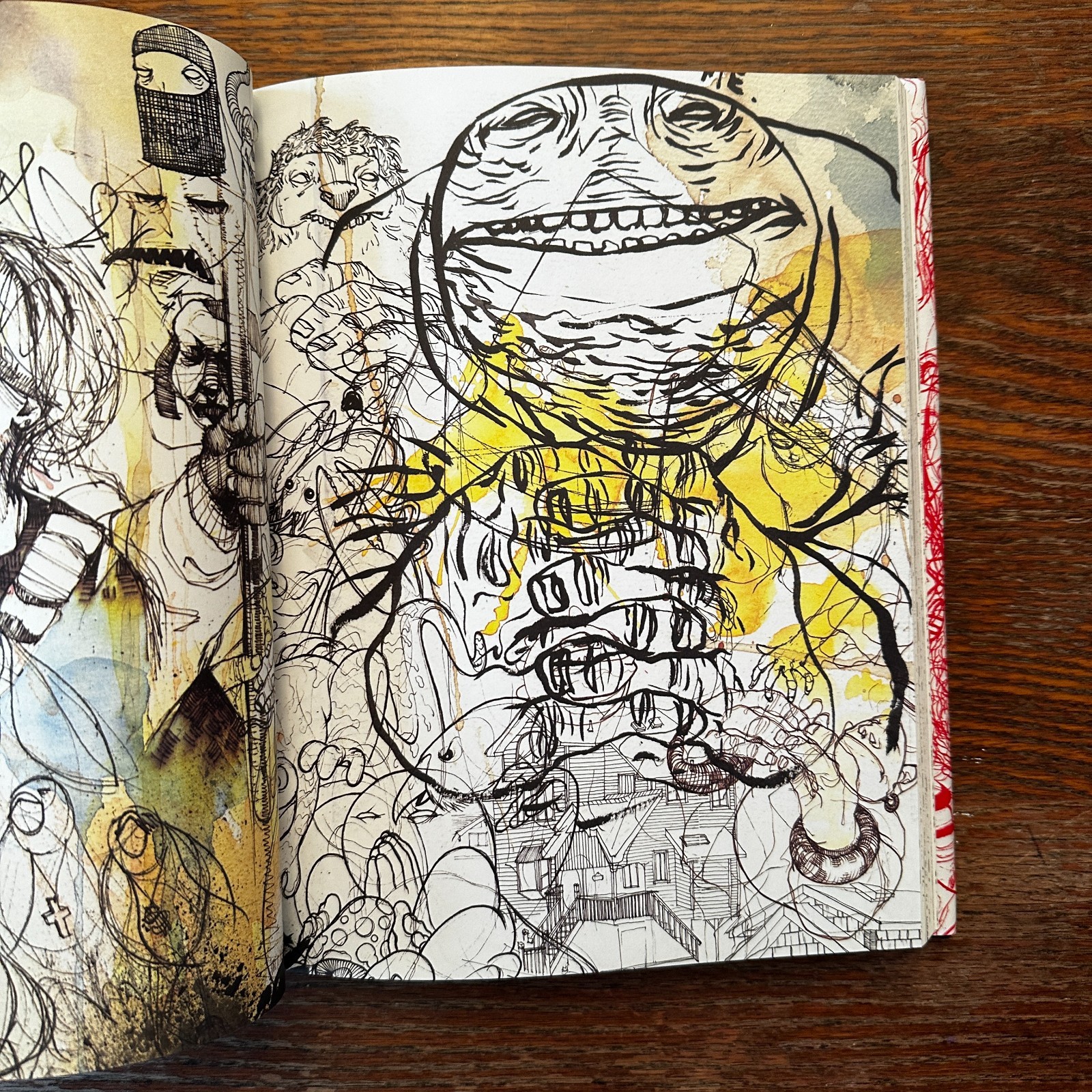 Zach Johnsen Sketchbook 2015 LTD to 1000 1st Ed Drawing Art Hardcover VG