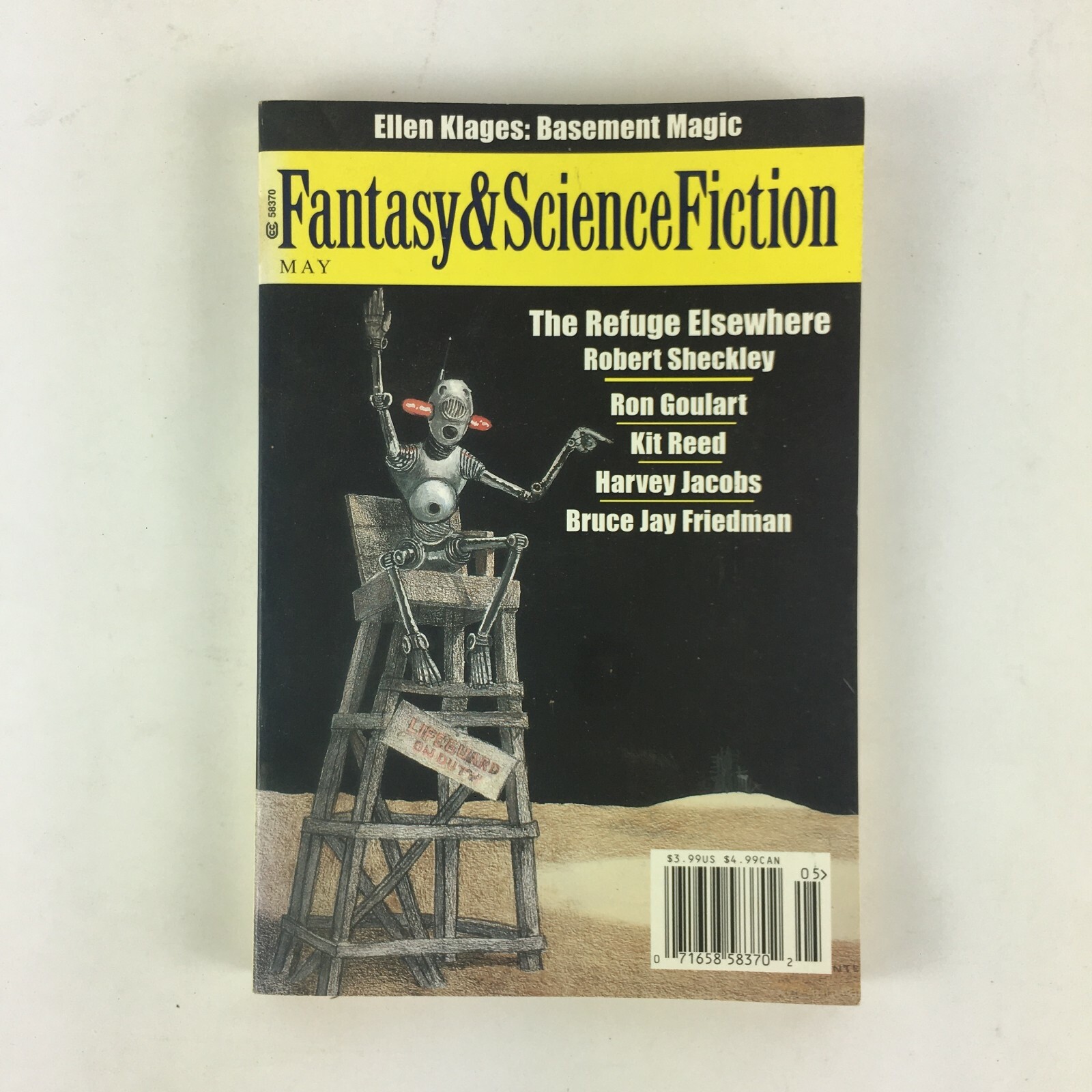 May Fantasy & Science Fiction The Refuge Elsewhere Robert Sheckley Ron Goulart