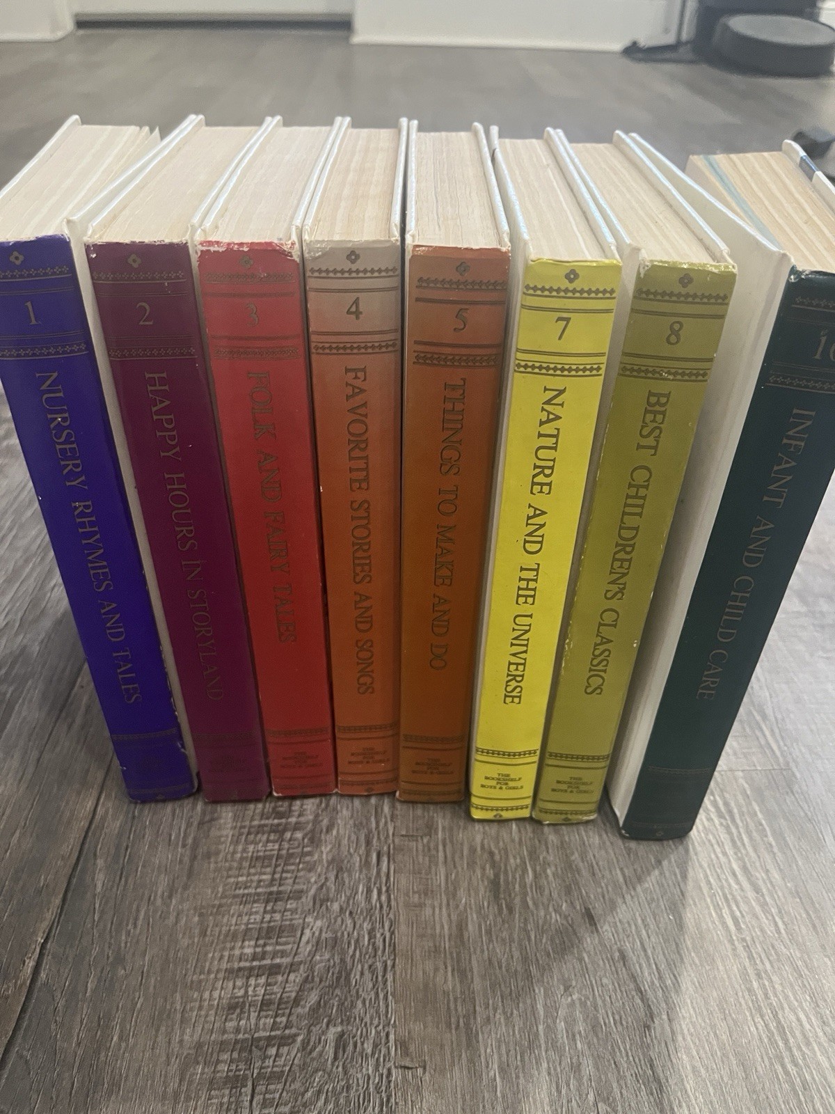 The Bookshelf For Boys And Girls ~ Books 1,2,3,4,5,7,8,9 ,10 HC Set Vintage