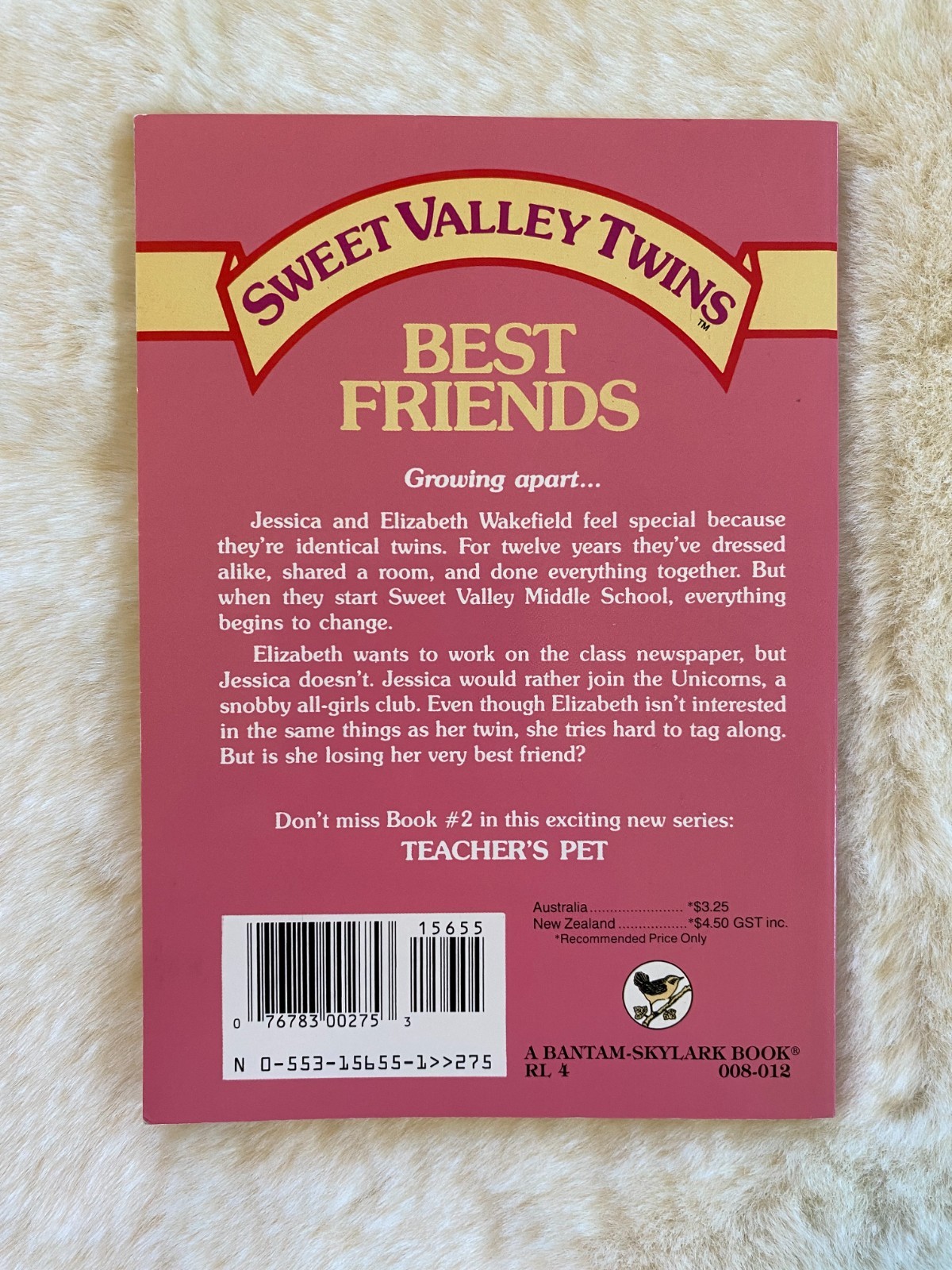 Sweet Valley Twins “Best Friends” paperback book #1 NEW Vintage Old Stock 1986