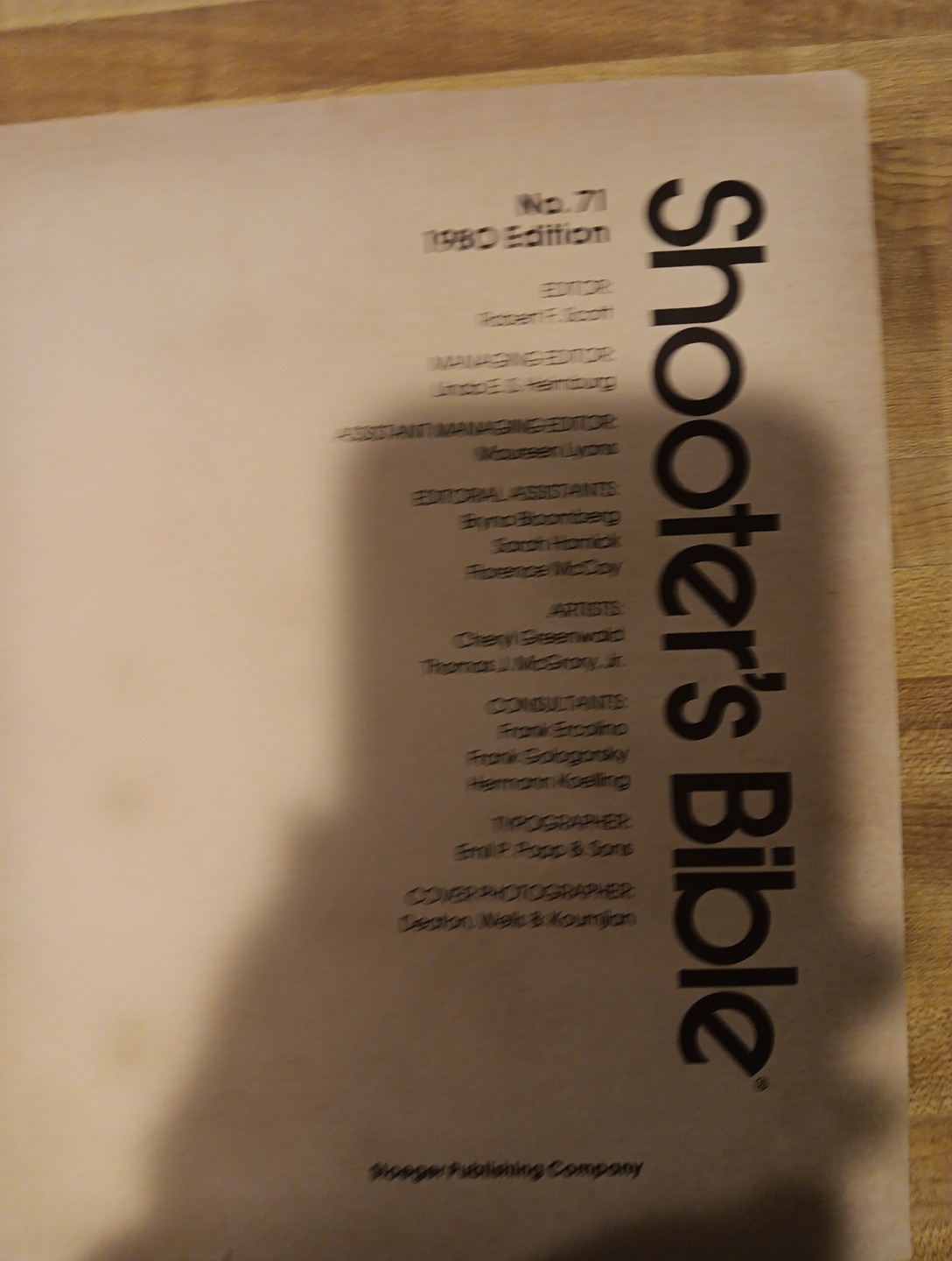 Shooters Bible 1980 Ed #71 576 Pages Pb Illus Worlds Standard Firearms Reference