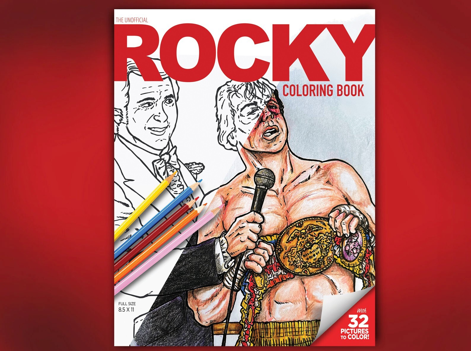 Rocky Coloring Book – 32 Pages of Rocky Balboa! All Original Illustrations!