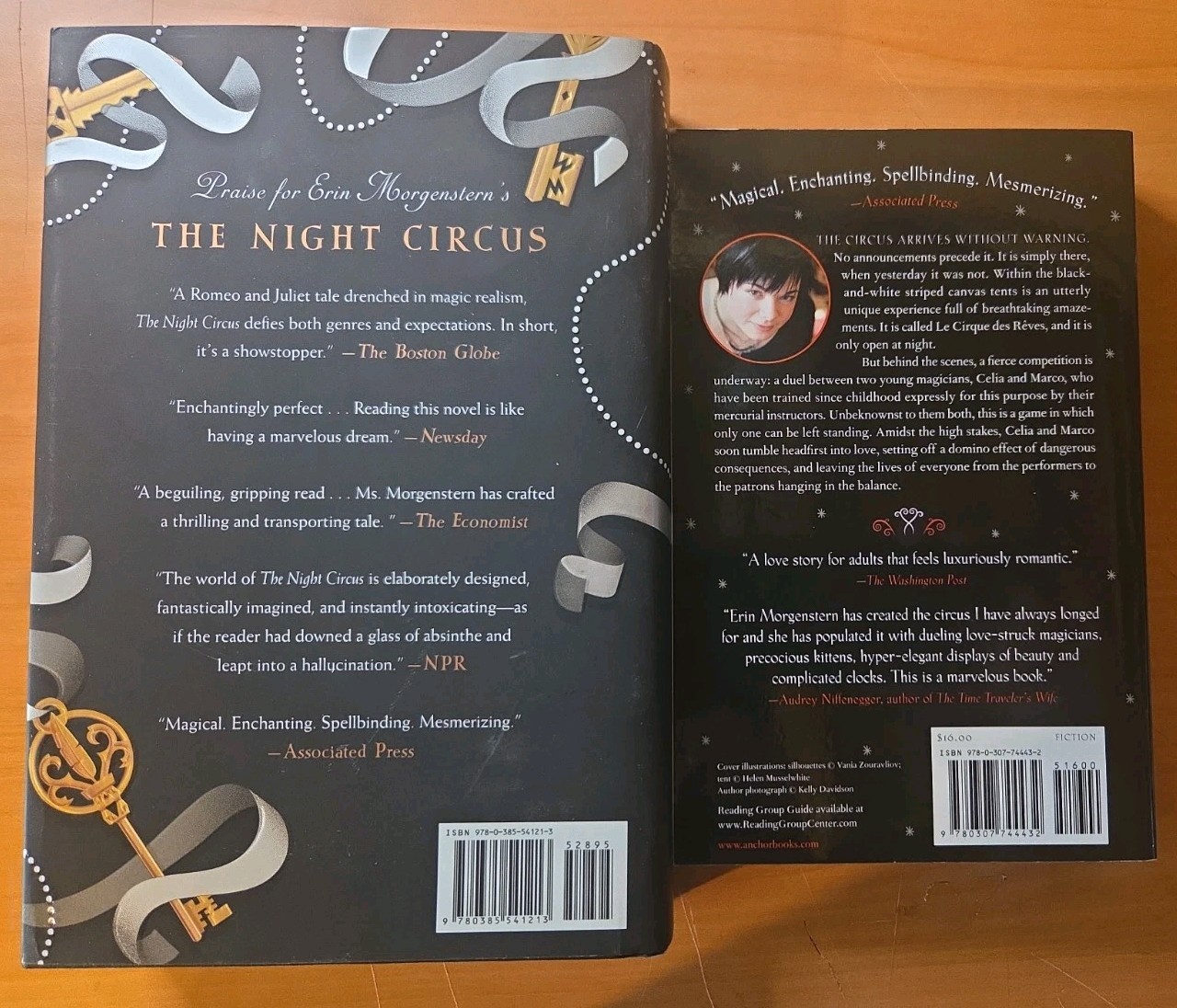Lot Of 2 Erin Morgenstern 1 PB 1 HC: Night Circus & Starless Sea