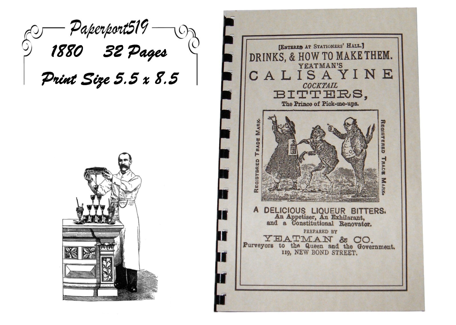 Drinks And How To Make Them “1880” 32 Pages