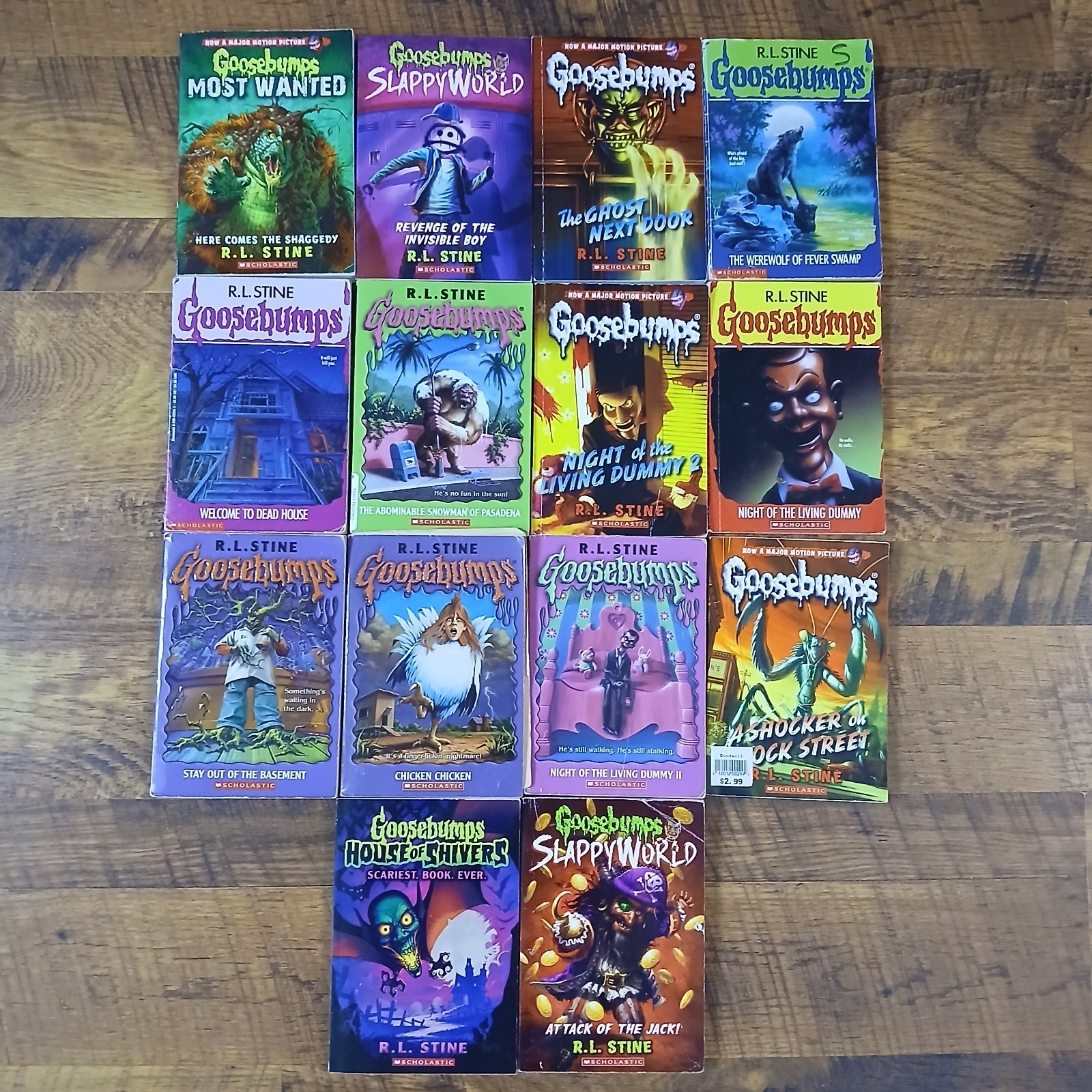 90s/2000’s Lot of 14 Scholastic (4) 1st Printing Goosebumps Books RL Stine
