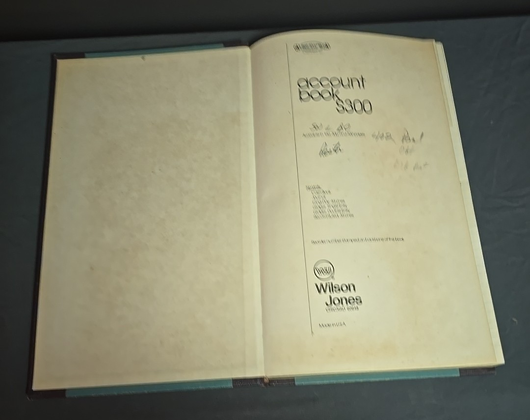 Vintage 1970s S.E. Ledger, Hard Cover, 126 Pages + Index