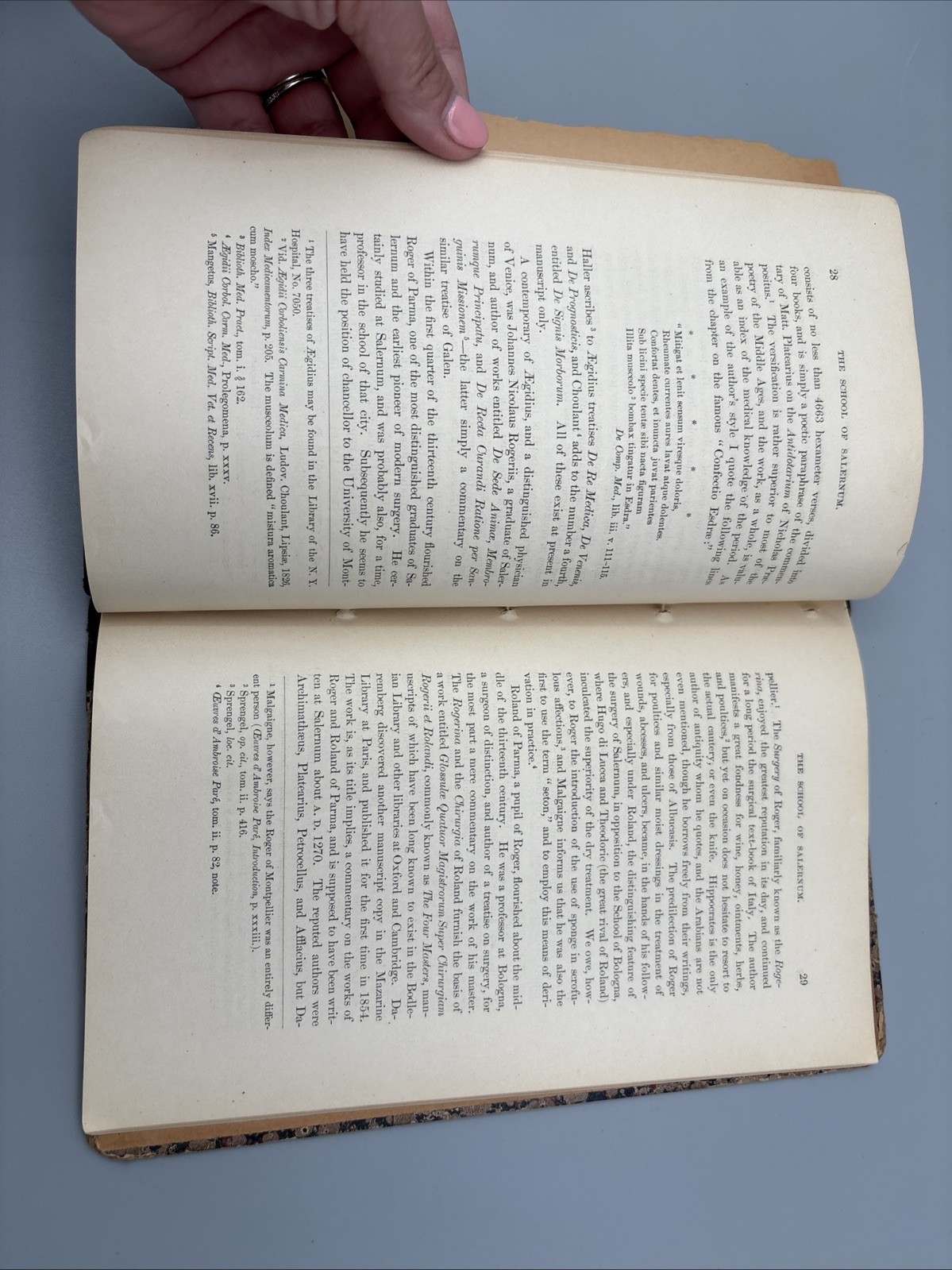 Antique Book School of Salernum: An Historical Sketch of Mediaeval Medicine 1883