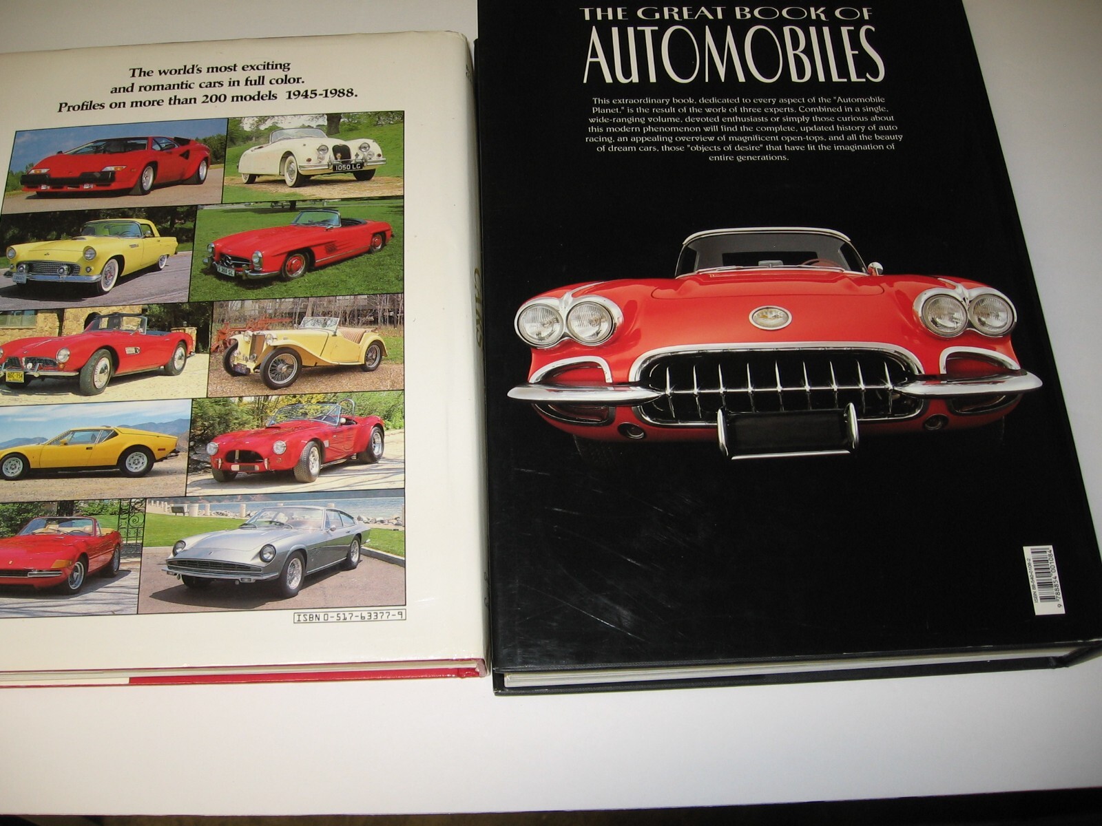 2001 The Great Book of Automobiles 630 pages + 1988 Great Sports Car Book