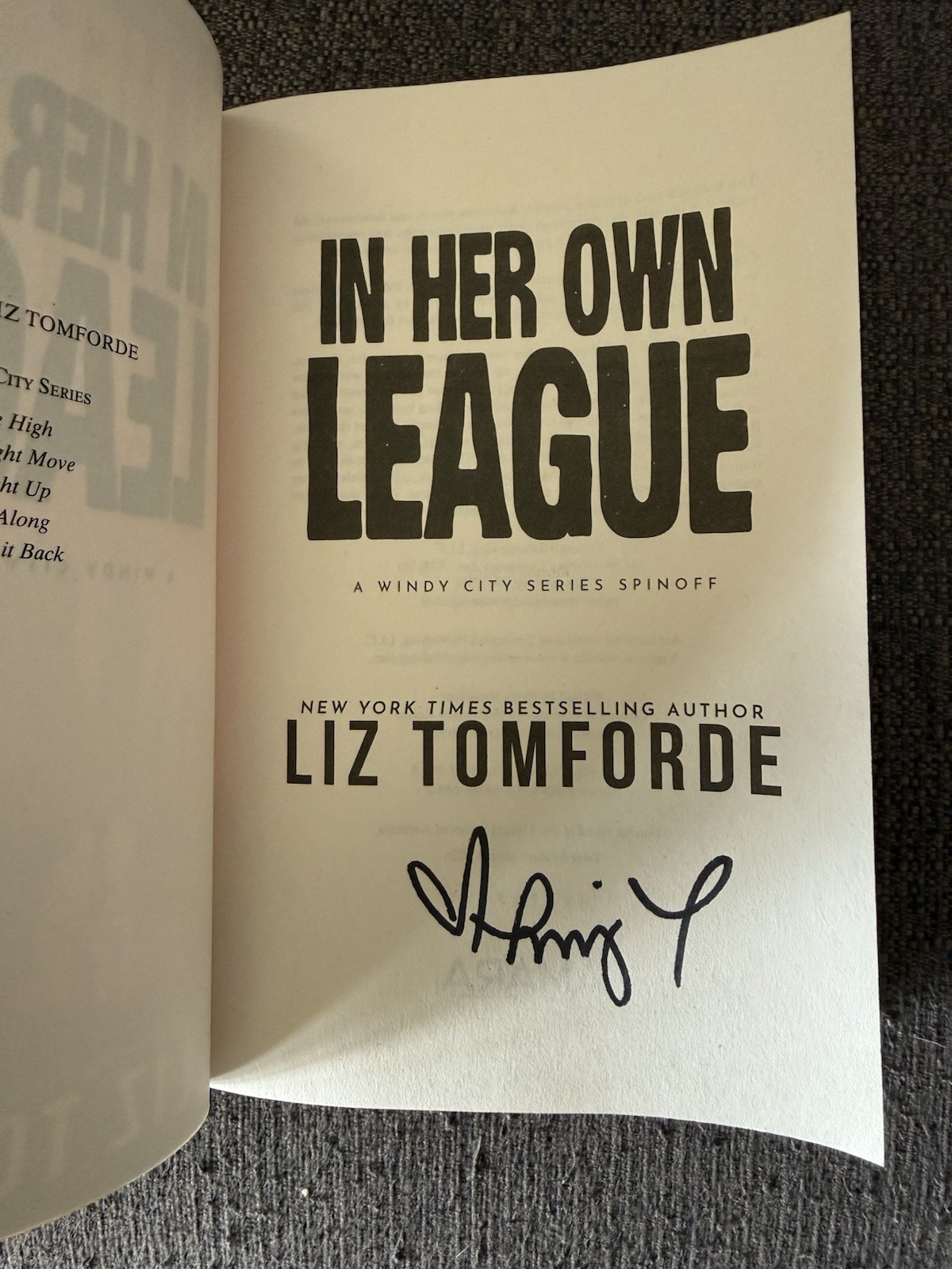 In Her Own League by Liz Tomforde Signed Chicago White Sox Special Edition