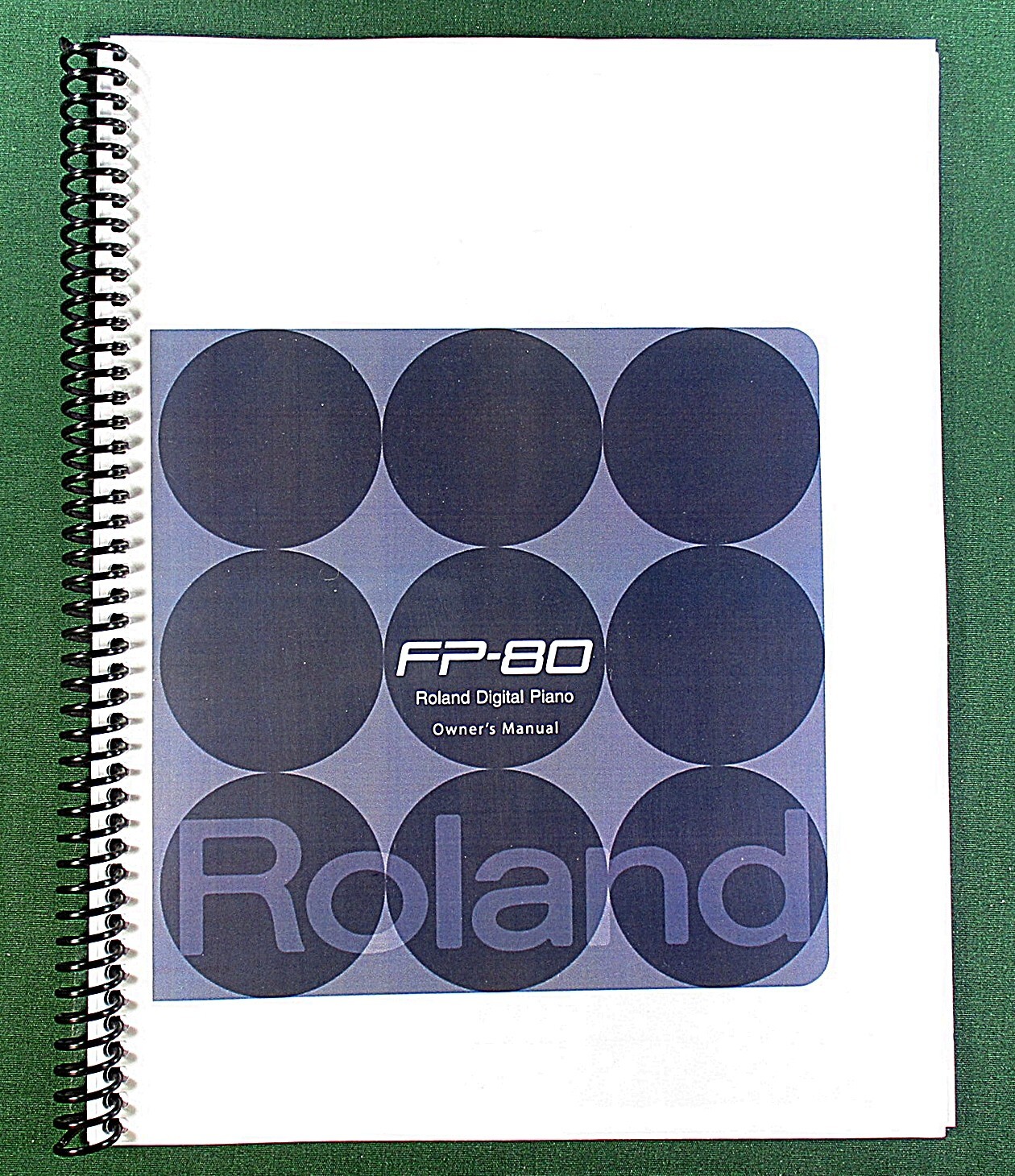 Roland FP-80 Owner’s Instruction Manual: 76 Pages & Protective Covers!