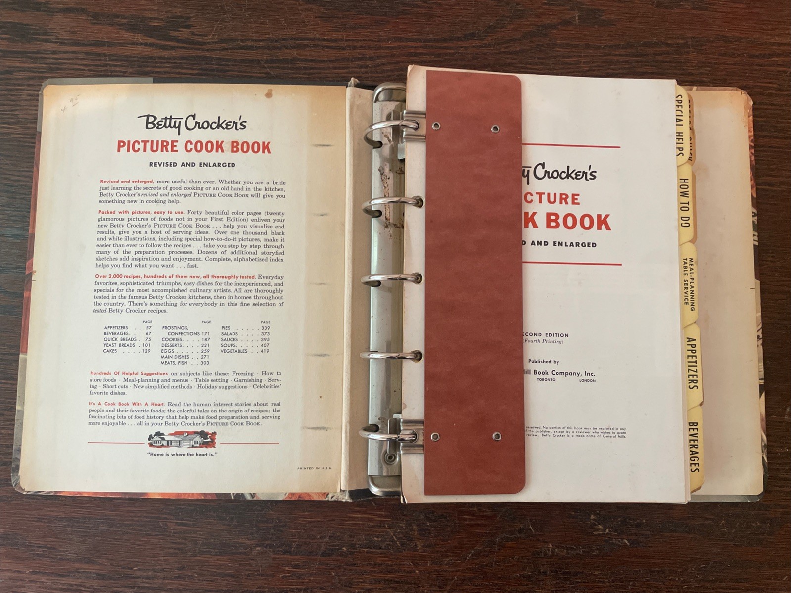 Betty Crocker’s Picture Cook Book Vintage 1956 Revised and Enlarged Cookbook