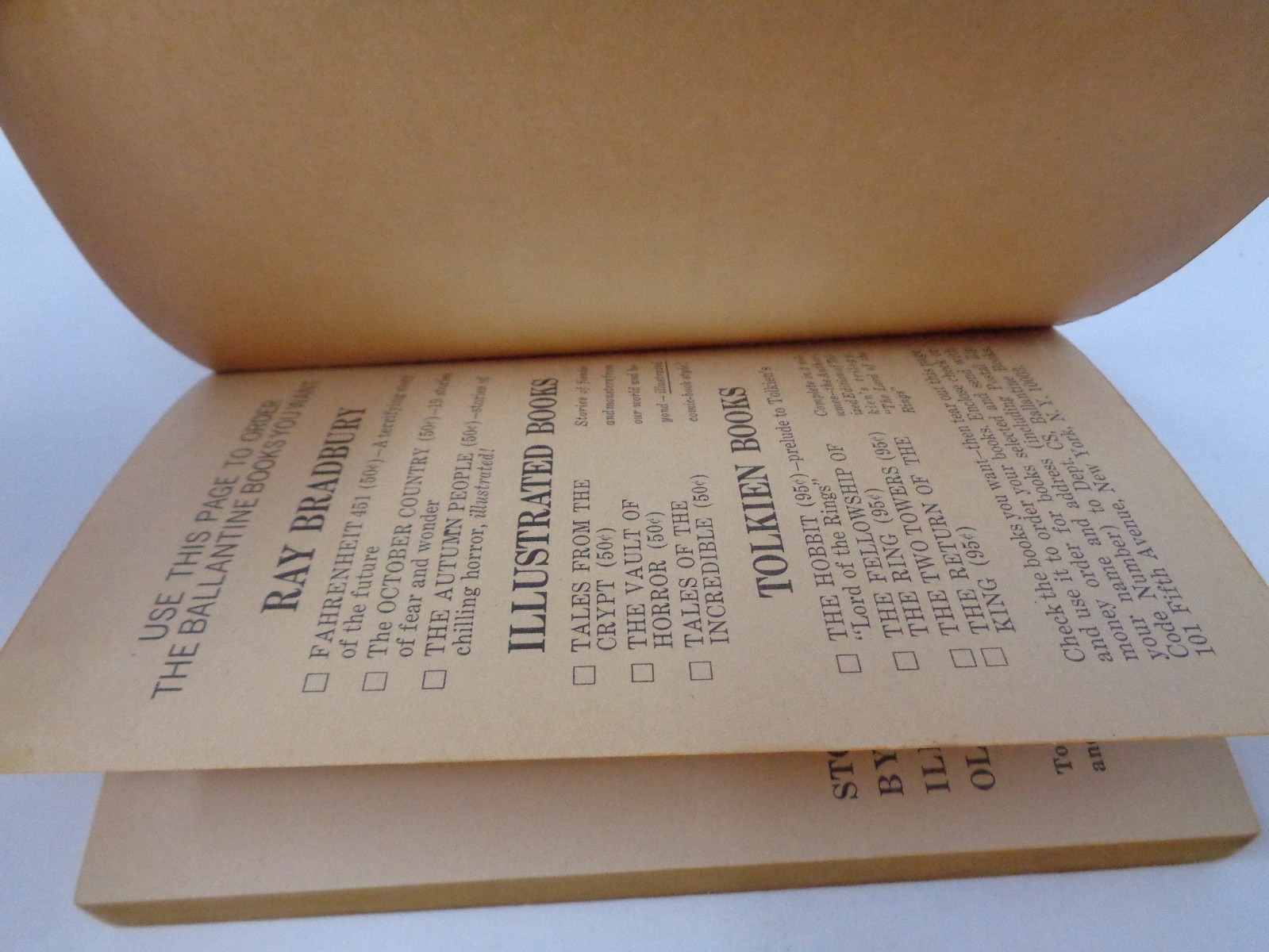 Tomorrow Midnight by Ray Bradbury. 1st Ballantine printing, June 1966 paperback