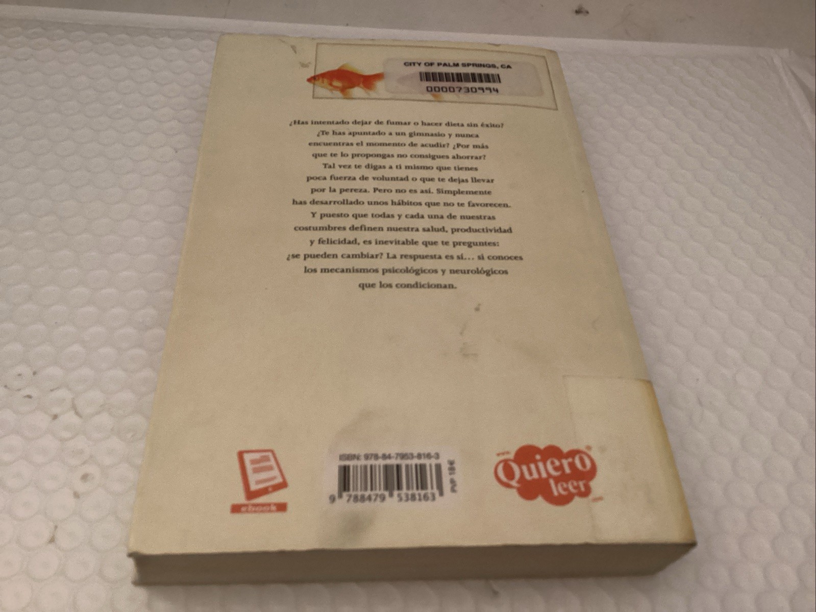 El Poder de los Habitos Paperback Charles Duhigg Ex Library