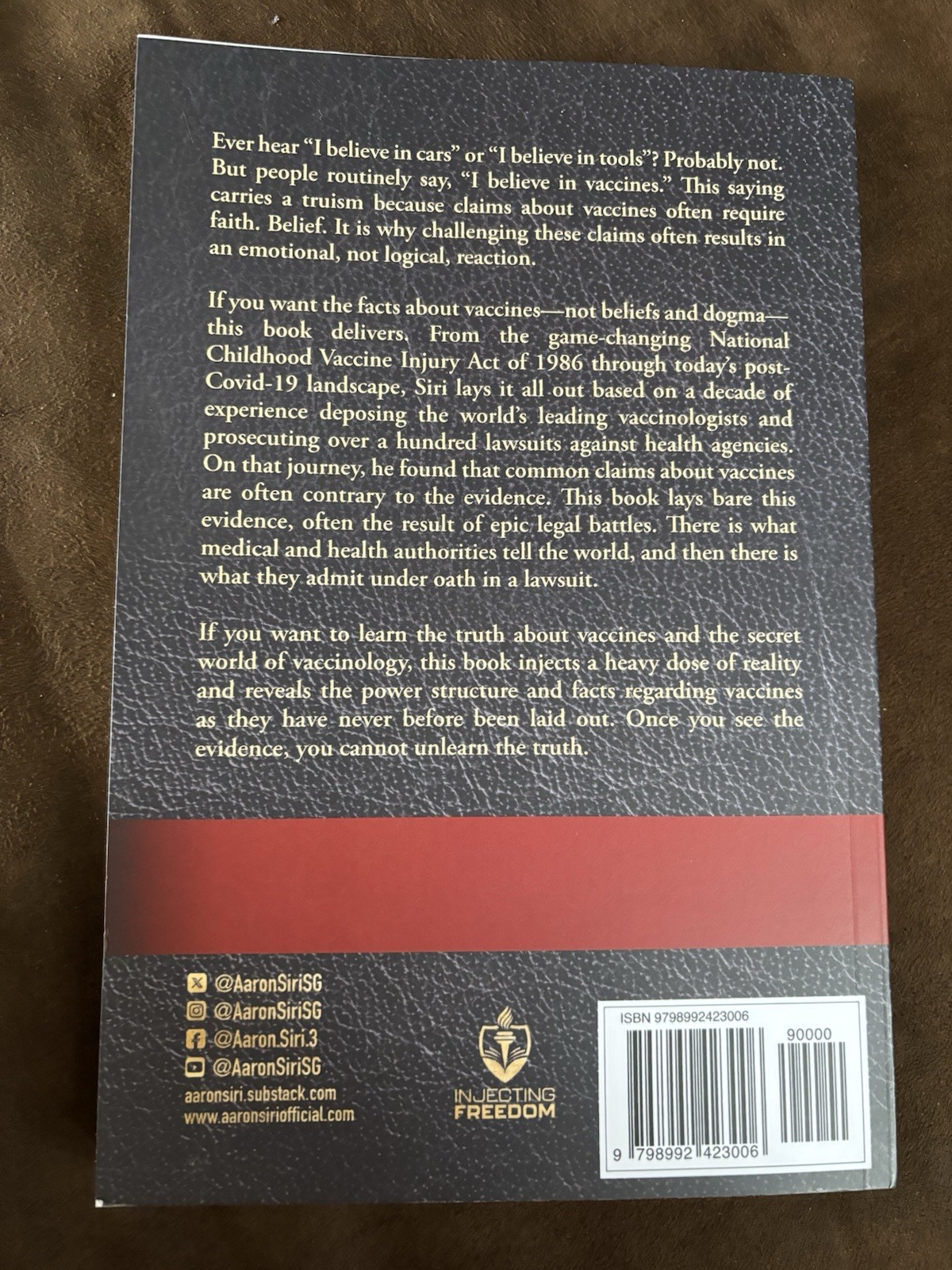 Vaccines, Amen Aaron Siri Paperback Nonfiction Vaccines Adults English