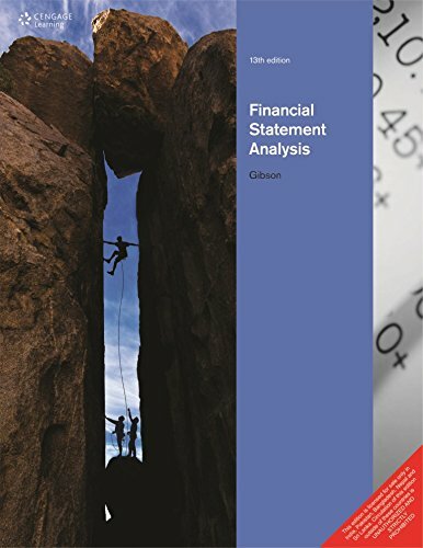 NEW: Financial Statement Analysis by Charles H. Gibson 13th INTL ED