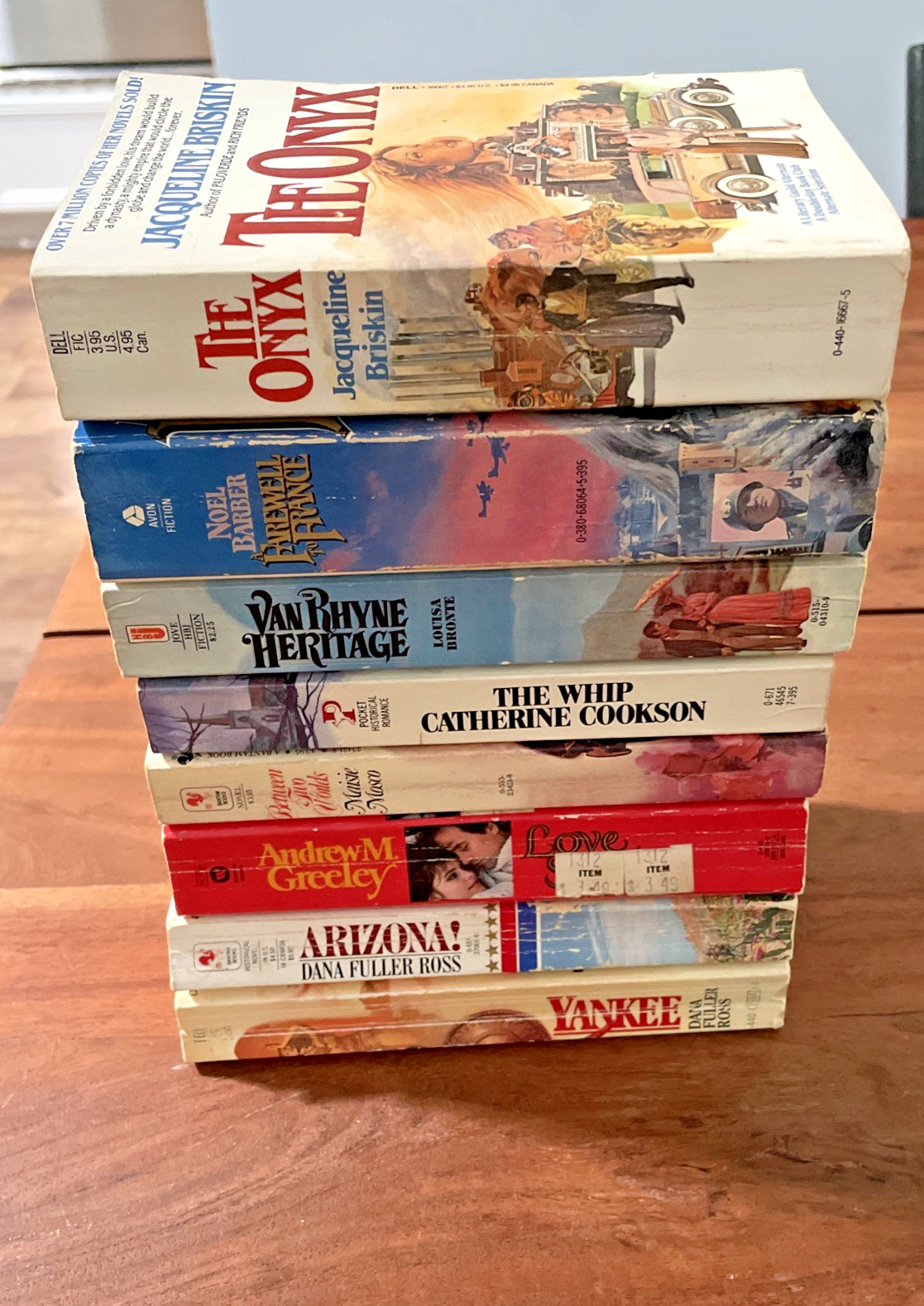 1970-80s Vintage Romance Historical Fiction -Lot of 8-Cookson Briskin Mosco