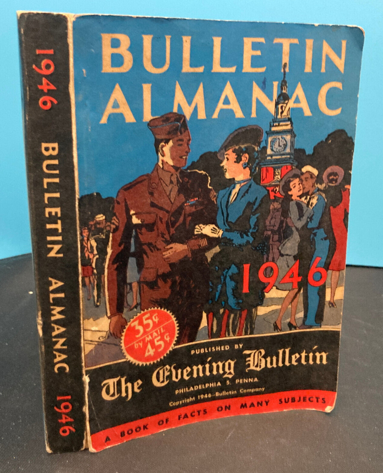 Bulletin Almanac 1946 Philadelphia Evening Bulletin Vintage Trade PB 576 pages