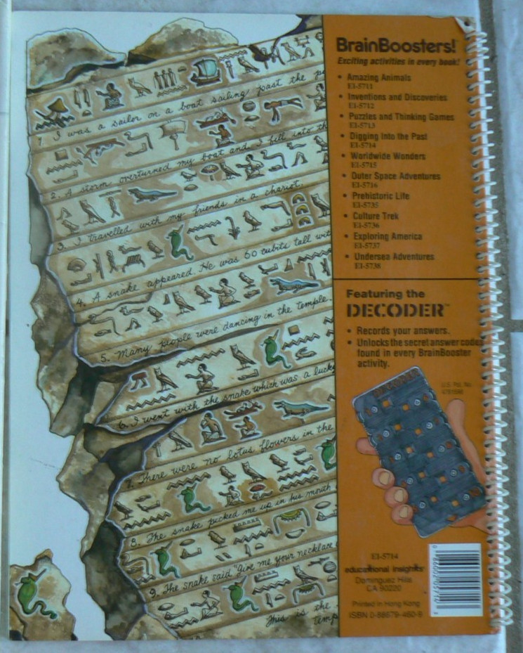 Educational Insights DIGGING INTO THE PAST,BrainBoosters,spiral LN! 32-pages