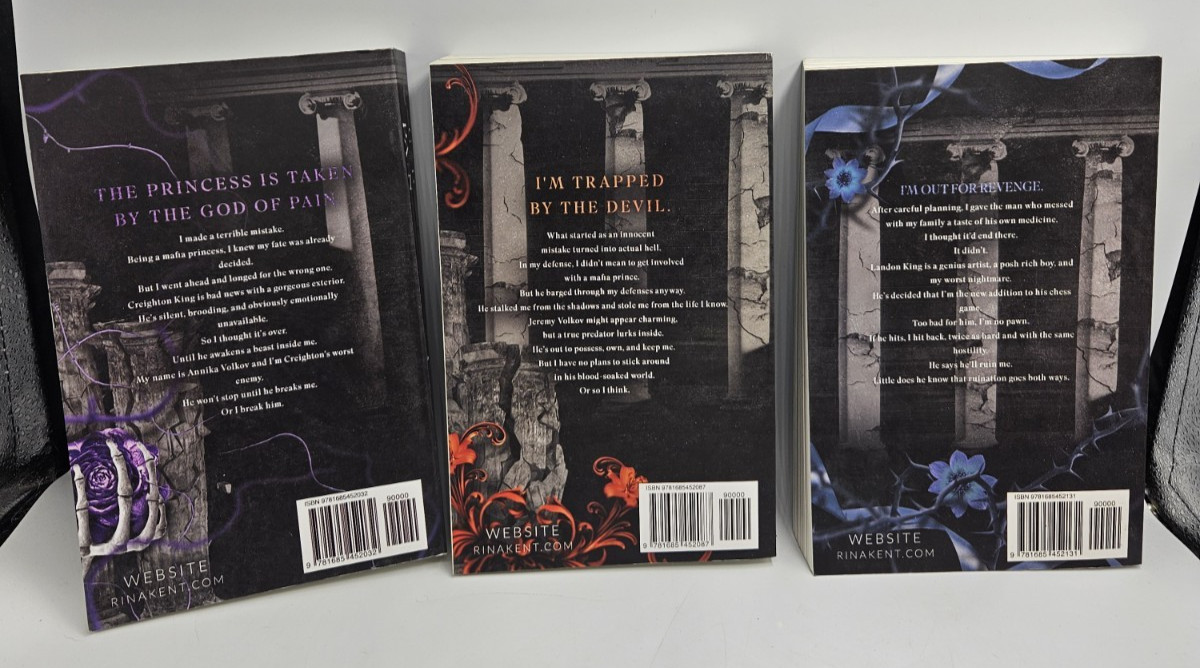 Rina Kent – Legacy of Gods Series Paperback Book 2, 3 & 4 | English USA STOCK