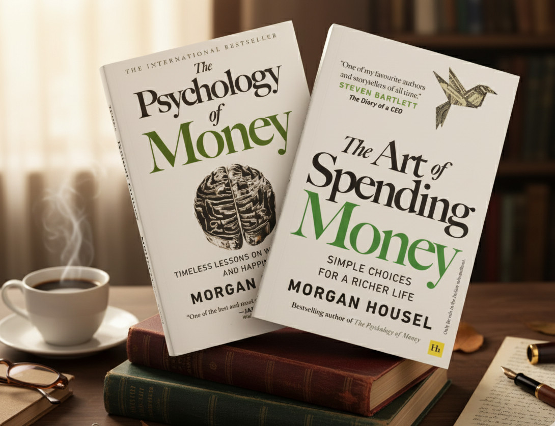 Morgan housel 2 book : Psychology of money + Art of Spending Money paperback
