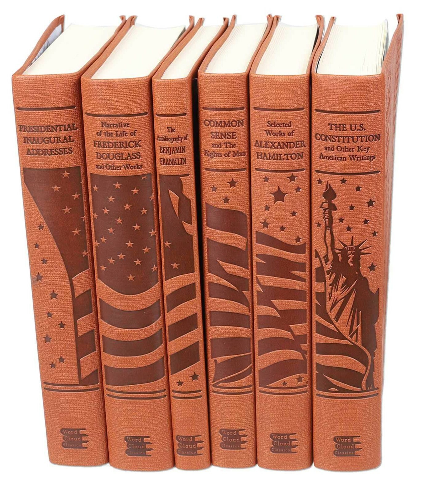 COMMON SENSE, CONSTITUTION, FREDERICK DOUGLASS, FRANKLIN HAMILTON 6 Faux Leather