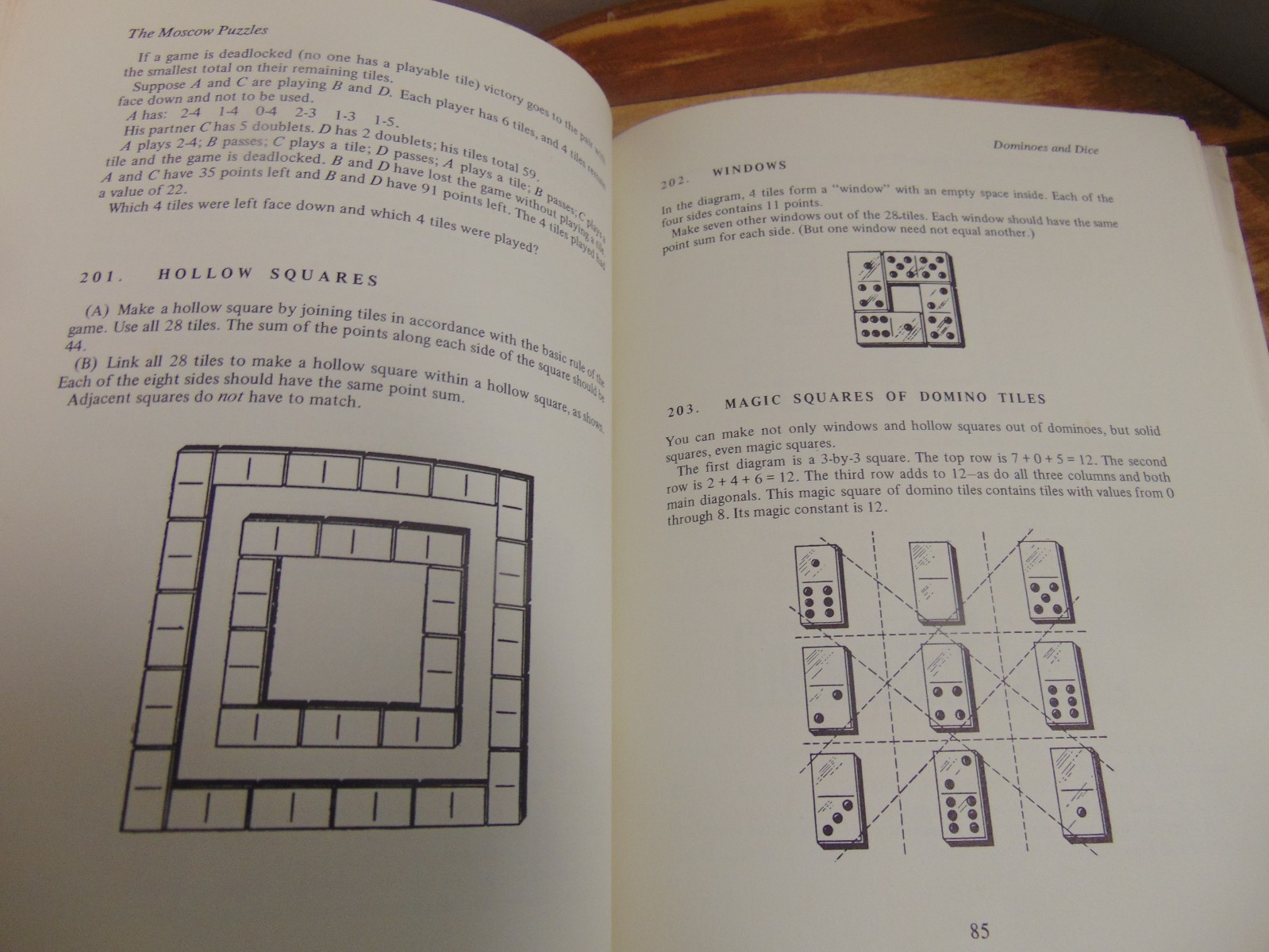 The Moscow Puzzles: 359 Mathematical Recreations By Boris Kordemsky 1972 HC