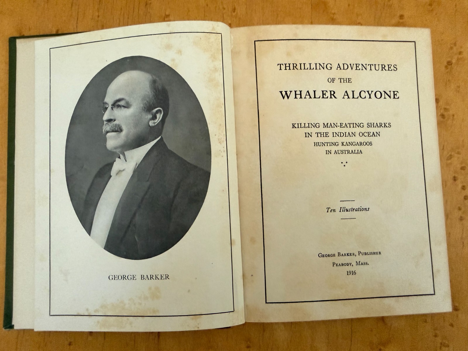 Six Whaling Adventures, Early 20th Century Books–All First Editions