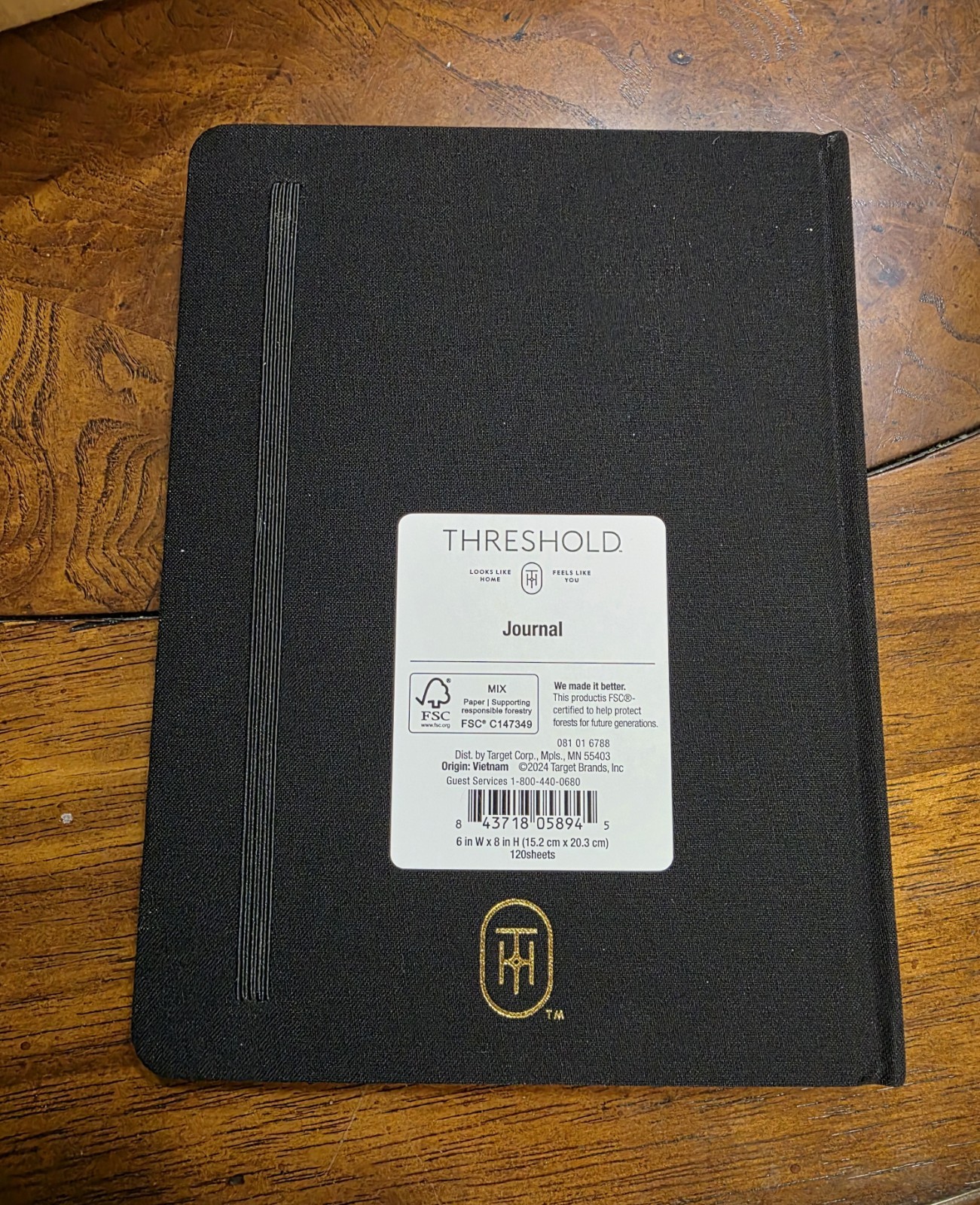Threshold Black Note Journal 120 pages Lot of 3