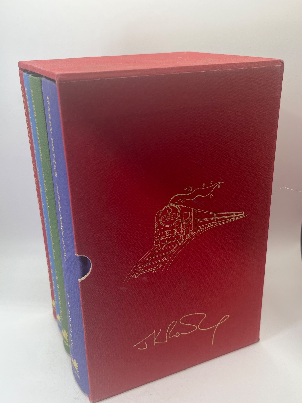 Harry Potter Gift Set Deluxe Signature Edition w Slipcase – Books 1-4 [Hardco…