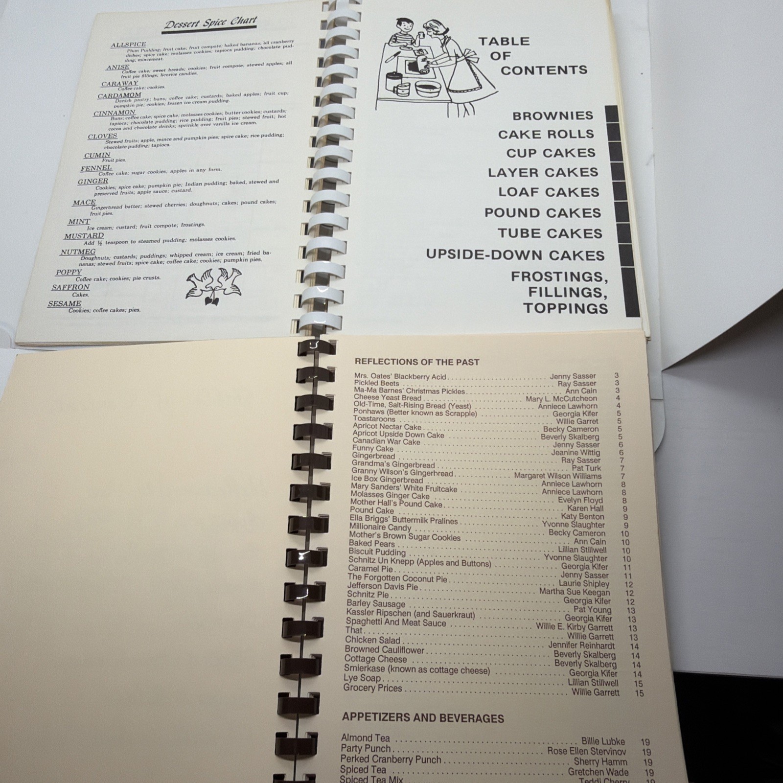 Vintage 1980s Community Cookbook Baking Cakes Heritage Centennial Lot of 2 Retro