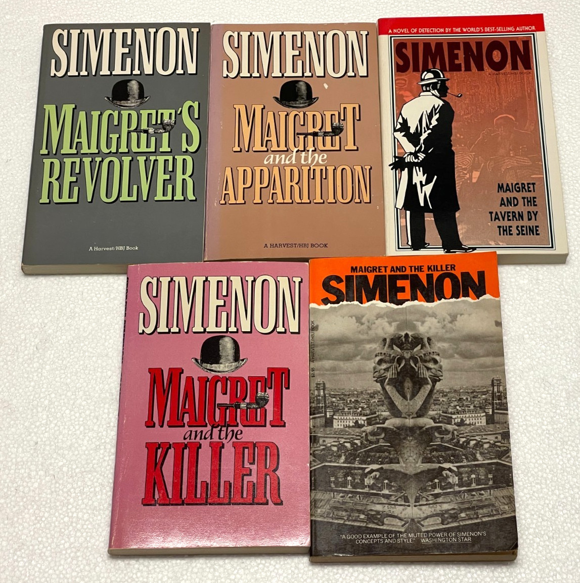 40 Georges Simenon Books Mostly Maigret with 8 in French / Paperback / 1 Dupe