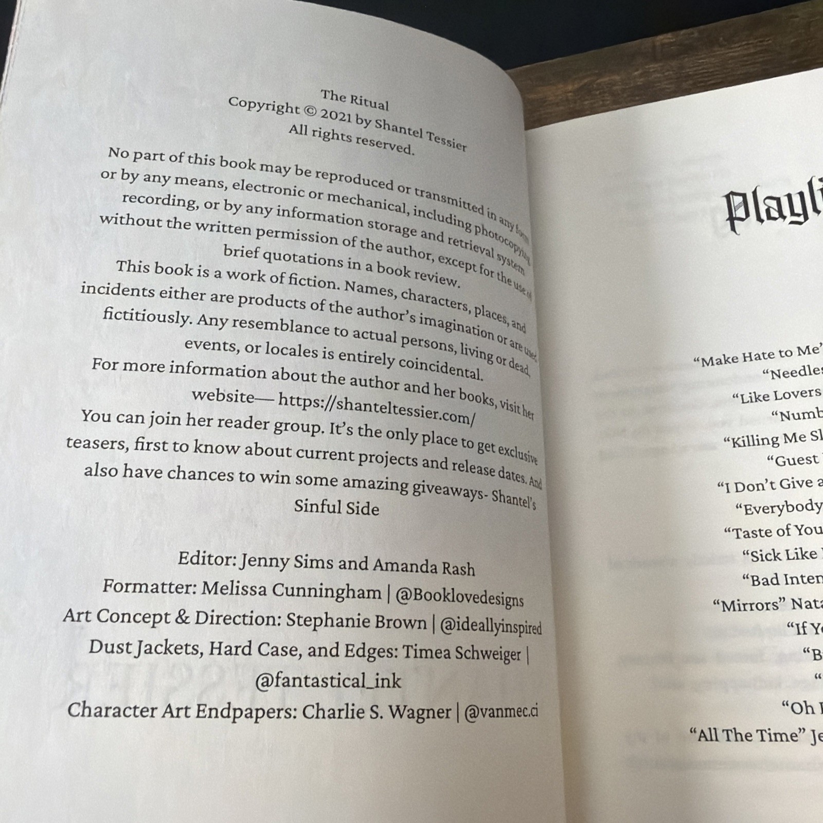 The Bookish Box THE RITUAL Shantel Tessier Sprayed Edges Special Edition