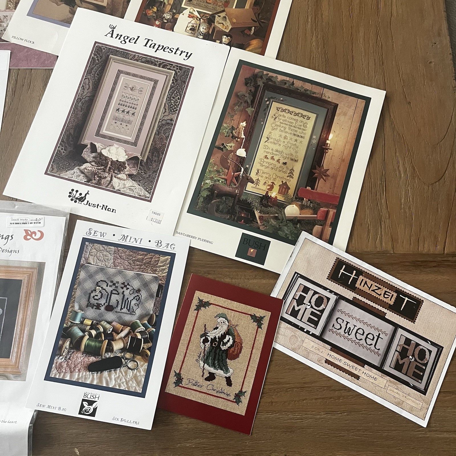Lot 13 Vtg Counted Cross Stitch Patterns Booklets Needlepoint 2000s 1990s
