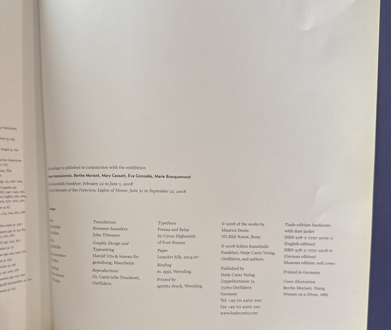 Women Impressionists book by Ingrid Pfeiffer, Max Hollein