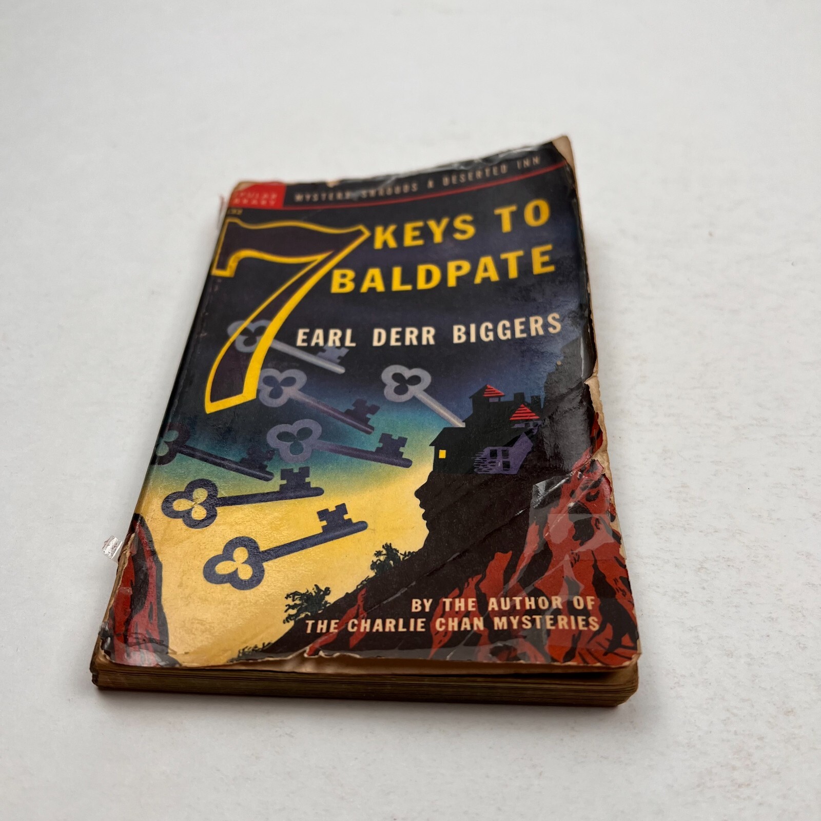 Earl Derr Biggers 7 KEYS TO BALDPATE Popular Library #132 vintage 1948 PB