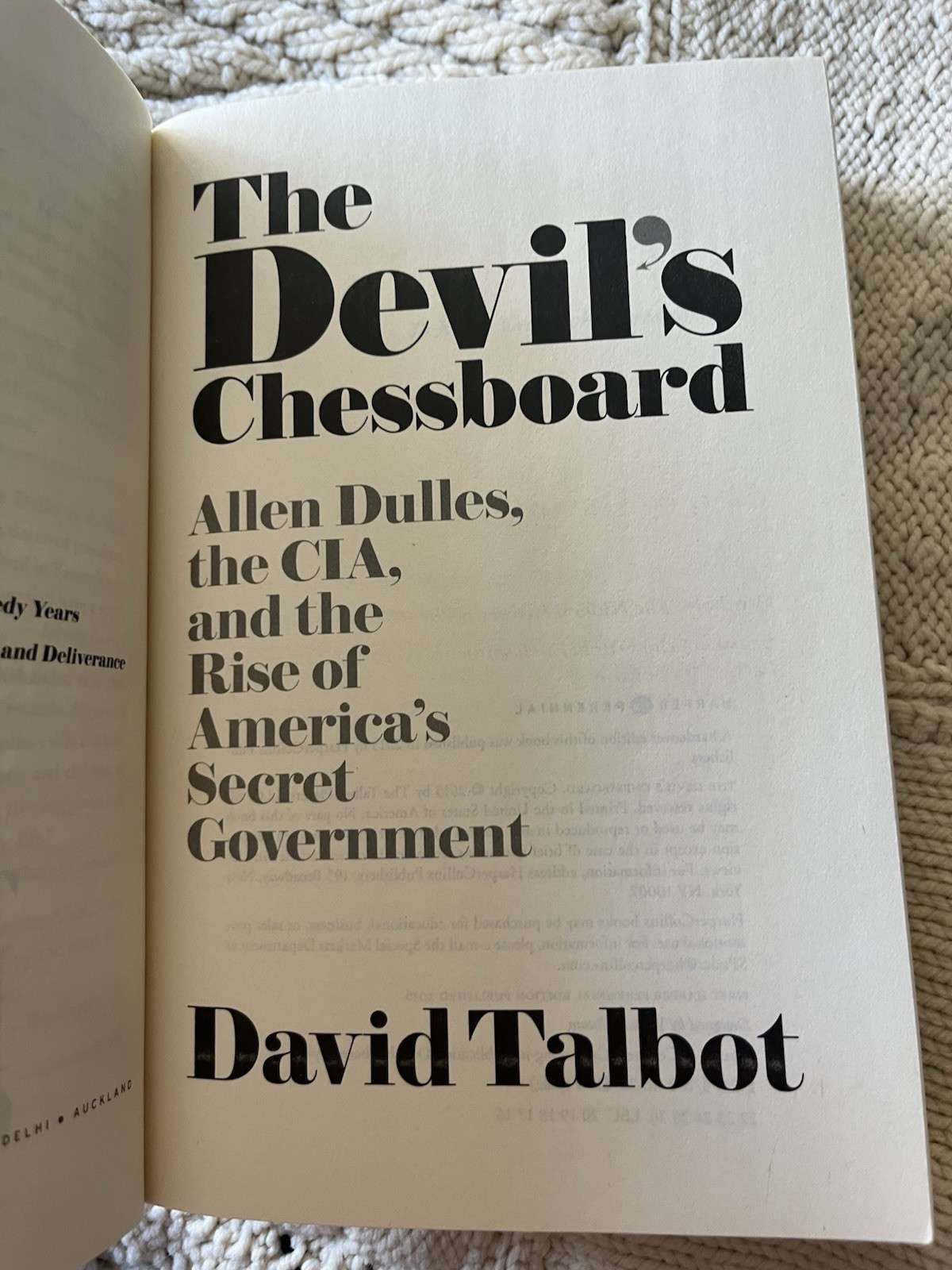 The Devil’s Chessboard: Allen Dulles By David Talbot (2015, Hardcover) Used