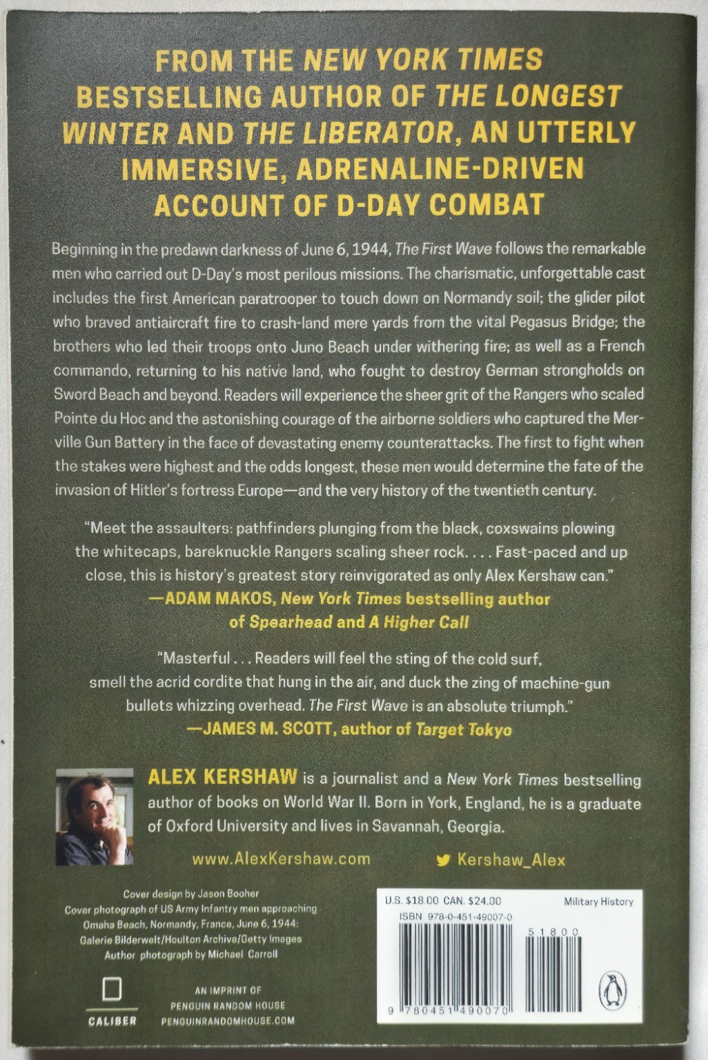 The First Wave D-Day Warriors Who Led Victory World War II Normandy Alex Kershaw