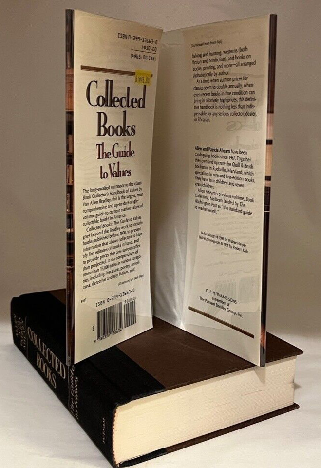 COLLECTED BOOKS THE GUIDE TO VALUES, Allen and Patricia Ahearn. 1991. HCDJ. FINE