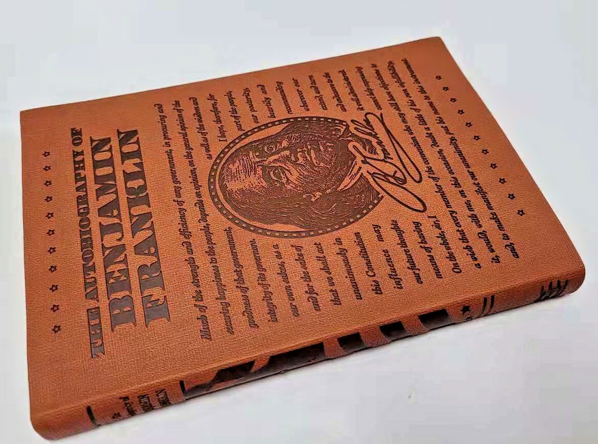 THE AUTOBIOGRAPHY OF BENJAMIN FRANKLIN ~ Faux Leather ~ BRAND NEW ~