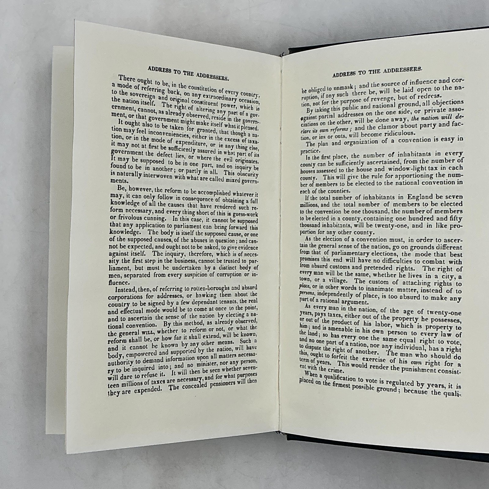 COMMON SENSE And RIGHTS OF MAN Thomas Paine 2000 Hardcover Palladium Press Blue