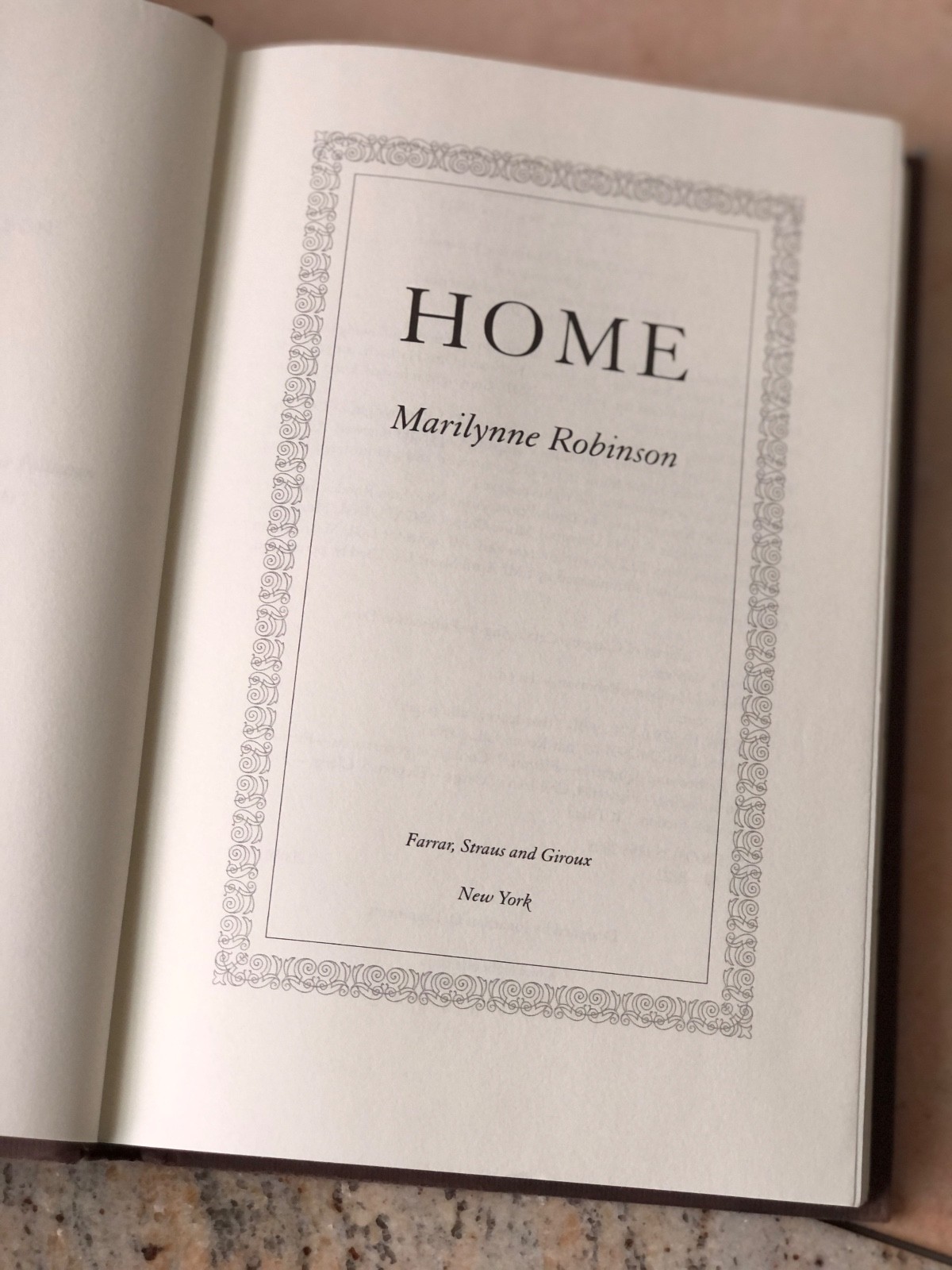 Home by Marilynne Robinson 2008 1st edition 1st print HC/DJ – Mylar Cover